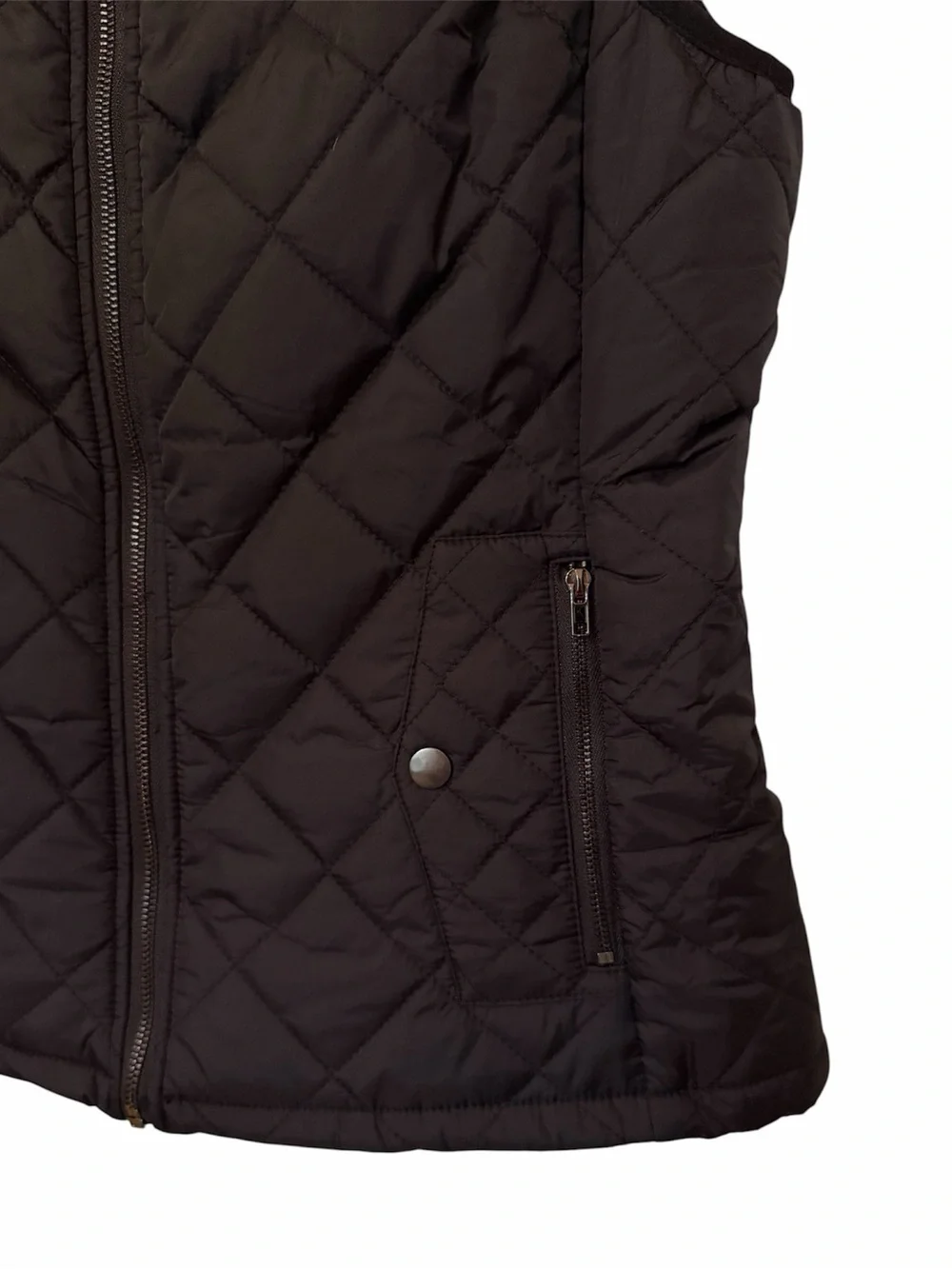 Argstar Vest Womens Size S Black Quilted Sleeveless Zip Pockets Hiking Gorpcore